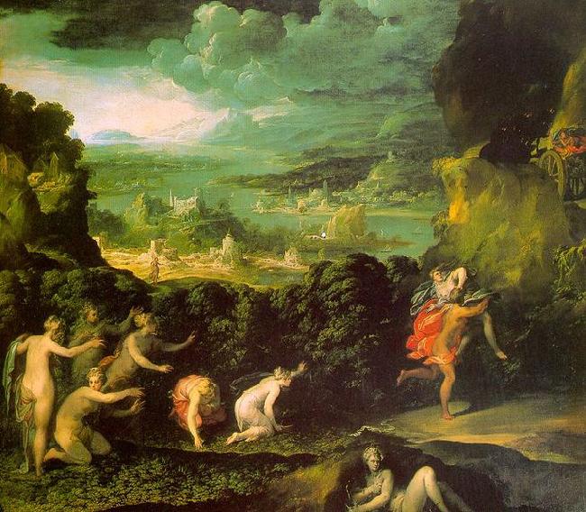 Pietro, Nicolo di The Rape of Proserpine. oil painting picture